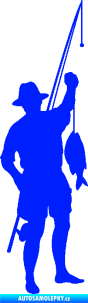 Samolepka Rybář 012 pravá modrá dynamic