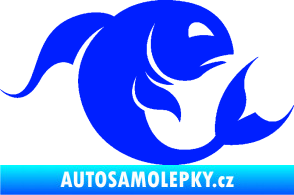 Samolepka Ryby 002 pravá modrá dynamic