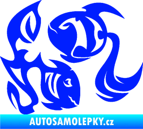 Samolepka Ryby 003 levá modrá dynamic