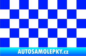 Samolepka Šachovnice 001 modrá dynamic