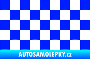 Samolepka Šachovnice 002 modrá dynamic