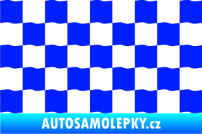 Samolepka Šachovnice 003 modrá dynamic