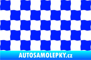 Samolepka Šachovnice 004 modrá dynamic