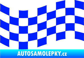 Samolepka Šachovnice 006 modrá dynamic