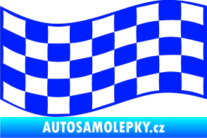 Samolepka Šachovnice 010 modrá dynamic