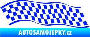 Samolepka Šachovnice 057 modrá dynamic