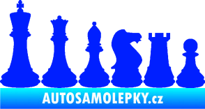 Samolepka Šachy 001 levá modrá dynamic