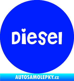 Samolepka Samolepka na víčko od nádrže 006 diesel modrá dynamic