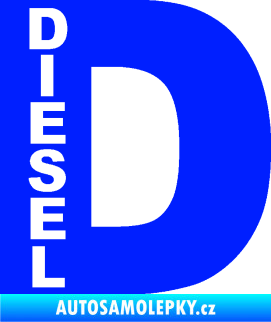 Samolepka Samolepka na víčko od nádrže 010 diesel modrá dynamic