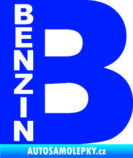 Samolepka Samolepka na víčko od nádrže 011 benzín modrá dynamic