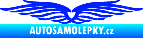 Samolepka Samolepka na zadní okno 002 srdce modrá dynamic
