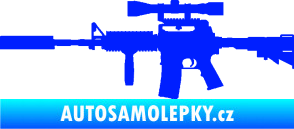 Samolepka Samopal 006 levá modrá dynamic