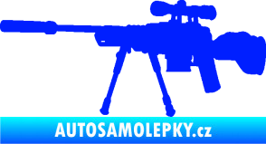 Samolepka Samopal 008 levá modrá dynamic