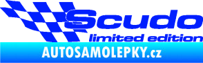 Samolepka Scudo limited edition levá modrá dynamic