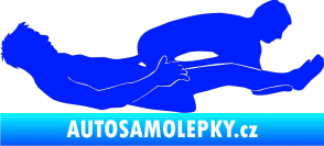 Samolepka Sexy siluety 029 modrá dynamic