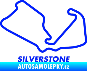 Samolepka Okruh Silverstone 2 modrá dynamic