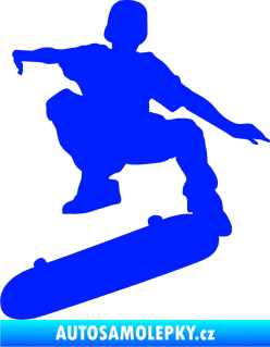 Samolepka Skateboard 004 levá modrá dynamic