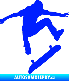 Samolepka Skateboard 005 pravá modrá dynamic