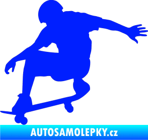 Samolepka Skateboard 012 levá modrá dynamic