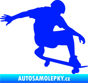 Samolepka Skateboard 012 pravá modrá dynamic