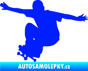 Samolepka Skateboard 014 levá modrá dynamic