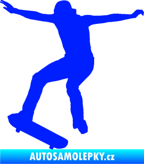 Samolepka Skateboard 017 levá modrá dynamic