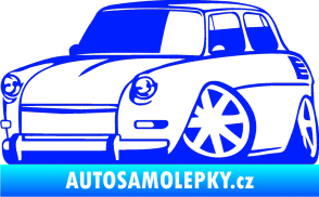Samolepka Škoda 1000 karikatura levá modrá dynamic