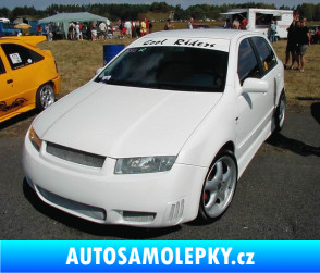 Samolepka Škoda Fabia 1 - přední modrá dynamic