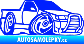 Samolepka Škoda Felicia korba karikatura pravá modrá dynamic