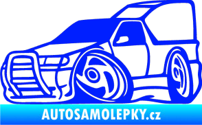 Samolepka Škoda Felicia pickup karikatura levá modrá dynamic