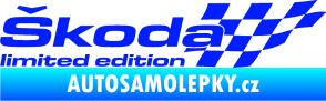 Samolepka Škoda limited edition pravá modrá dynamic