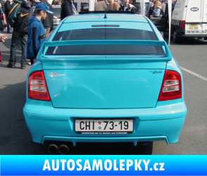 Samolepka Škoda Octavia 1 - zadní modrá dynamic