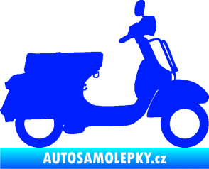 Samolepka Skutr 002 pravá Vespa modrá dynamic