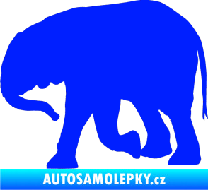 Samolepka Slon 004 levá modrá dynamic