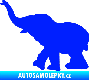 Samolepka Slon 022 levá modrá dynamic