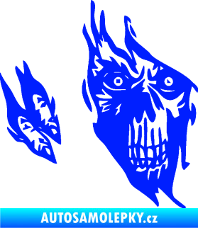 Samolepka Smrtka 003 levá modrá dynamic