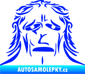 Samolepka Sněžný muž modrá dynamic