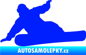 Samolepka Snowboard 001 levá modrá dynamic