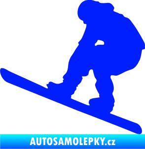 Samolepka Snowboard 002 levá modrá dynamic