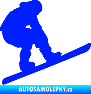 Samolepka Snowboard 002 pravá modrá dynamic
