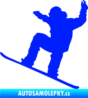 Samolepka Snowboard 003 levá modrá dynamic