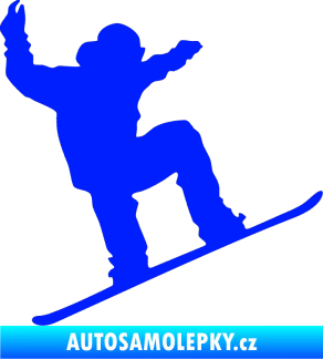 Samolepka Snowboard 003 pravá modrá dynamic