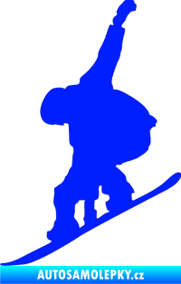 Samolepka Snowboard 018 levá modrá dynamic