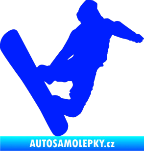 Samolepka Snowboard 020 pravá modrá dynamic
