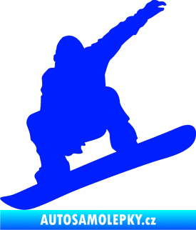 Samolepka Snowboard 021 levá modrá dynamic
