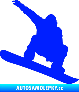Samolepka Snowboard 021 pravá modrá dynamic