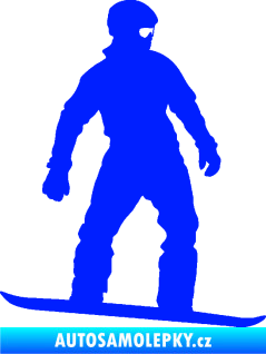 Samolepka Snowboard 024 pravá modrá dynamic