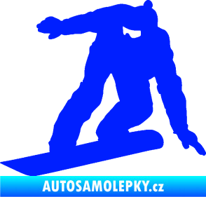 Samolepka Snowboard 025 levá modrá dynamic