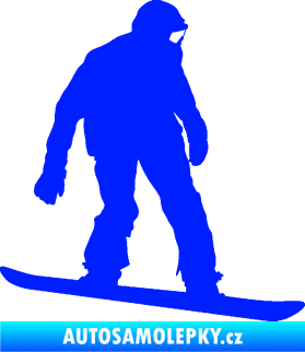 Samolepka Snowboard 027 pravá modrá dynamic