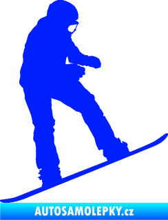 Samolepka Snowboard 030 pravá modrá dynamic